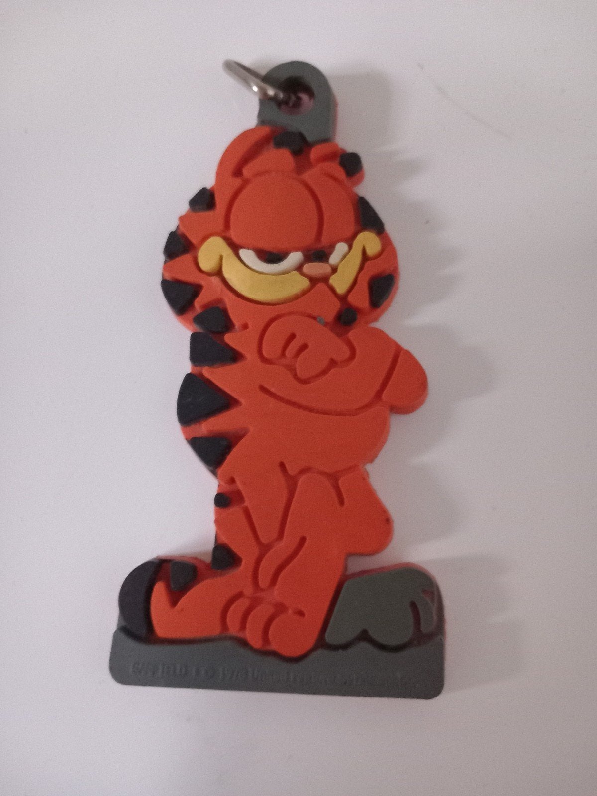Garfield grote rubberen sleutelhanger (Nijmegen oost), Ophalen of Verzenden, Zo goed als nieuw, Knuffel of Figuurtje