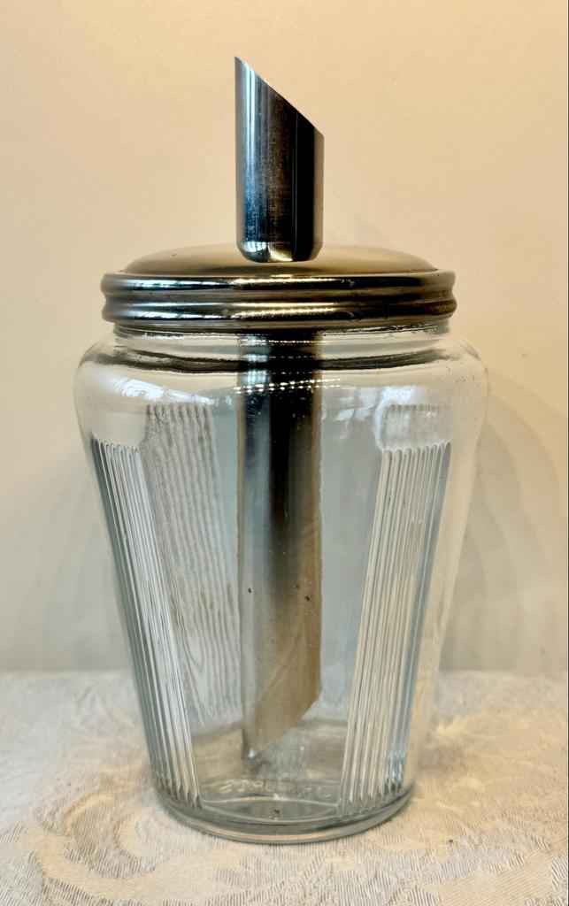 Vintage Corn Drost Sugar Dispenser - Glas & Metaal, Antiek en Kunst, Ophalen of Verzenden