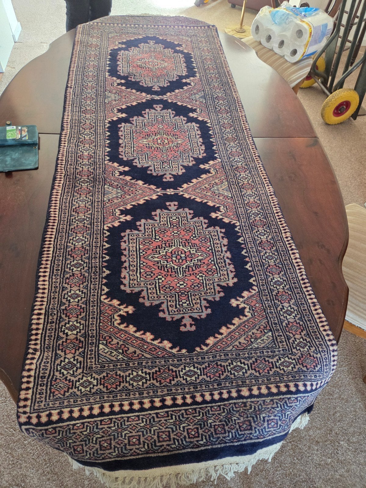 Perzische tafelloper 170x60cm - Authentiek design, Ophalen, Gebruikt, Perzisch, Oosters, Traditioneel, 50 tot 100 cm