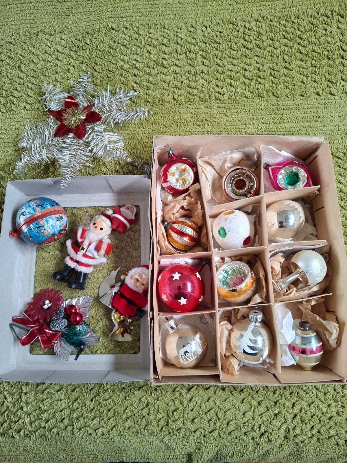 vintage kerstversiering / kerstballen, Diversen, Kerst, Ophalen of Verzenden