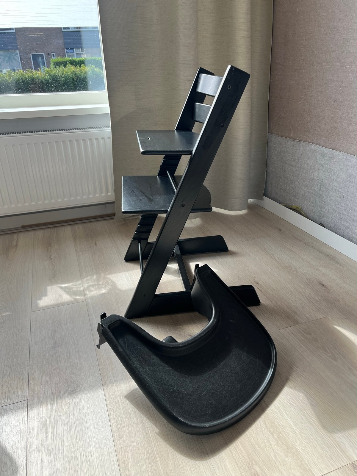 Stokke meegroeistoel met accessoires, Ophalen, Gebruikt, Meegroeistoel, Afneembaar eetblad