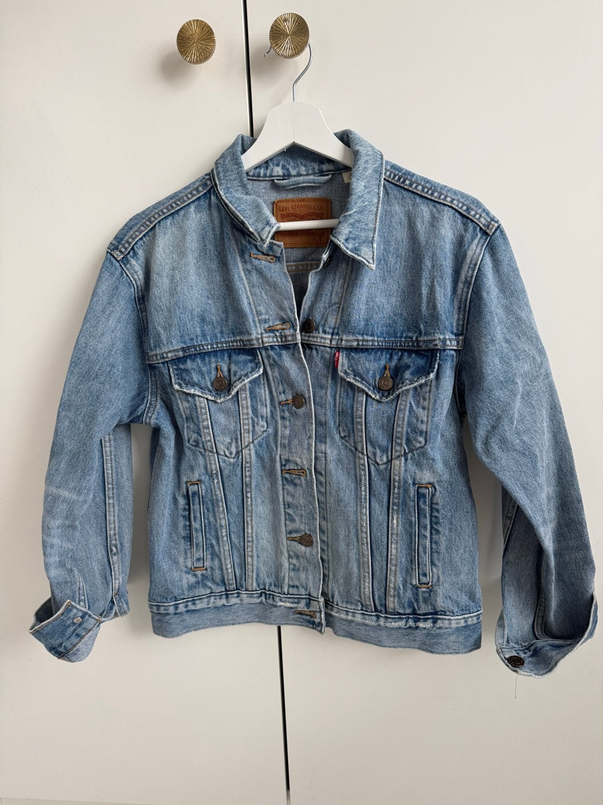 Levi's dames spijkerjack maat S, Ophalen of Verzenden, Gedragen, Maat 36 (S), Blauw