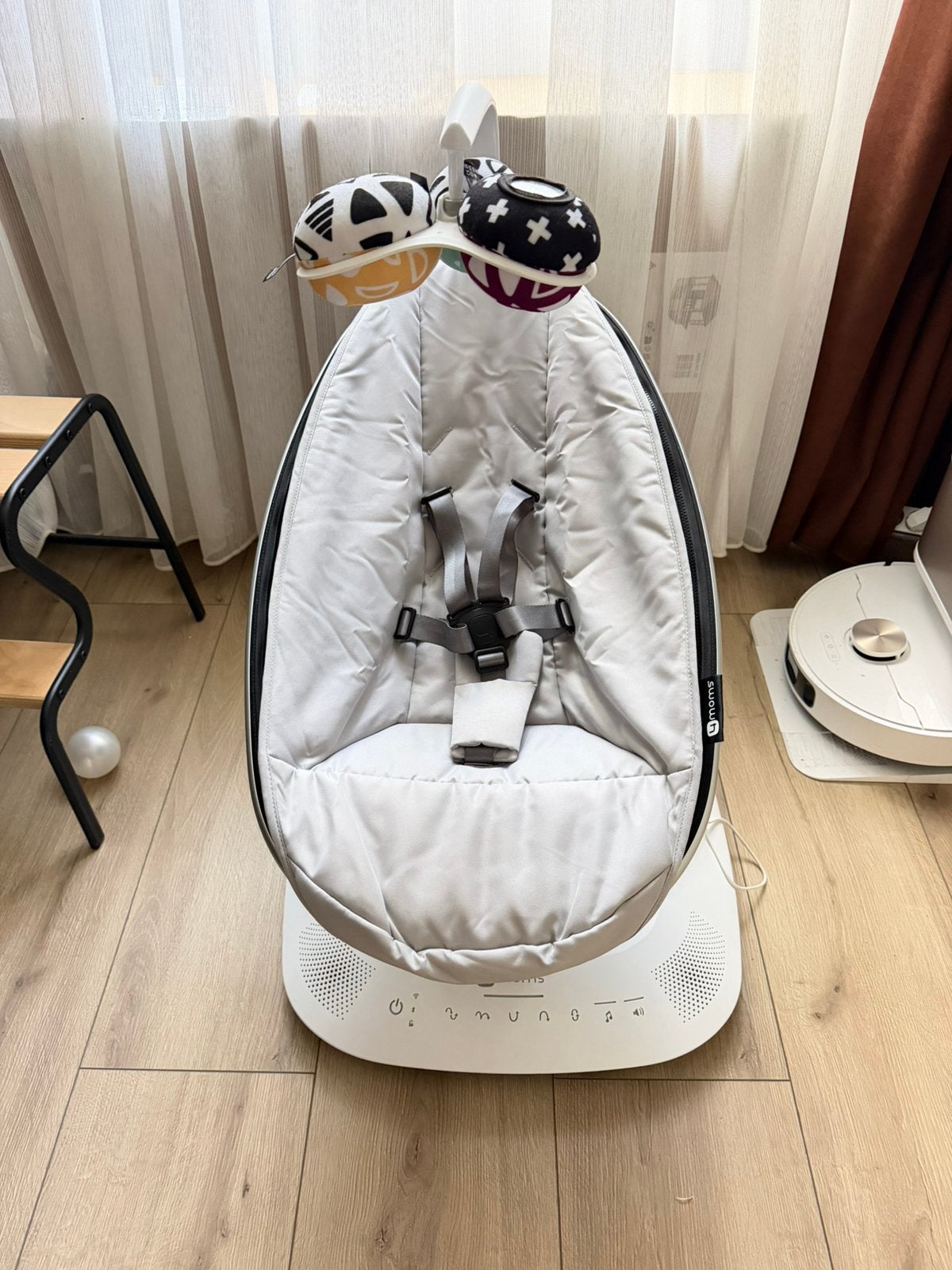 4moms mamaRoo babyschommel, Gebruikt, Schommelstoel, Met gordel(s) of riempje(s), Ophalen