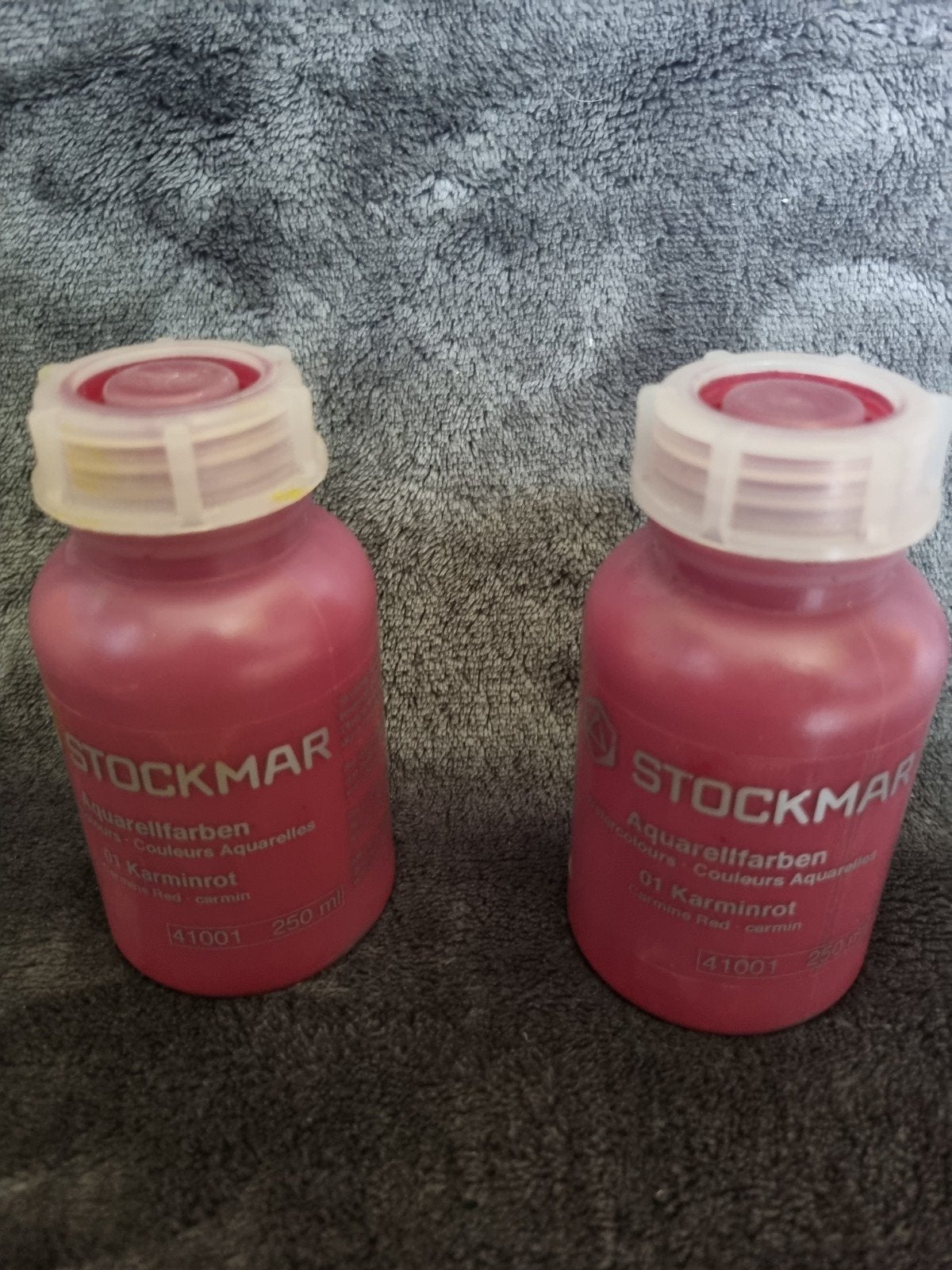 2 potjes Stockmar waterverf Karmijnrood 250ml, Ophalen of Verzenden, Nieuw