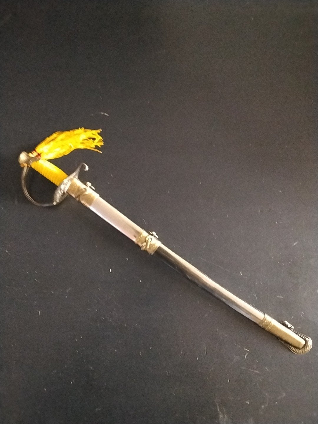 Decoratieve sabel met schede en kwast United States Marines, Verzamelen, Ophalen of Verzenden, Landmacht, Zwaard of Sabel