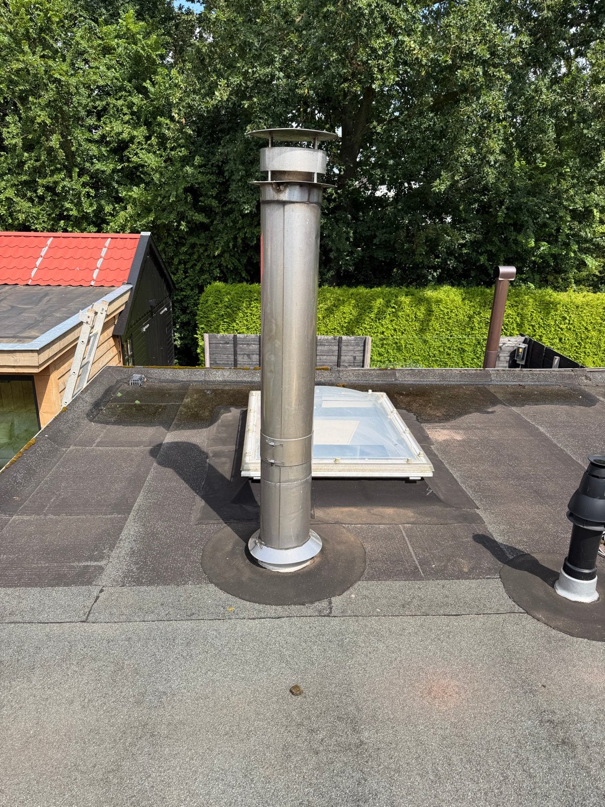 RVS rookkanaal / schoorsteenpijp, Ophalen, Gebruikt, Afzuiger