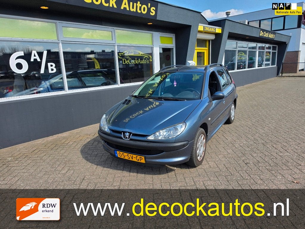 Peugeot 206 SW 1.4 One-line/TREKHAAK, Voorwielaandrijving, Metallic lak, 4 cilinders, Origineel Nederlands