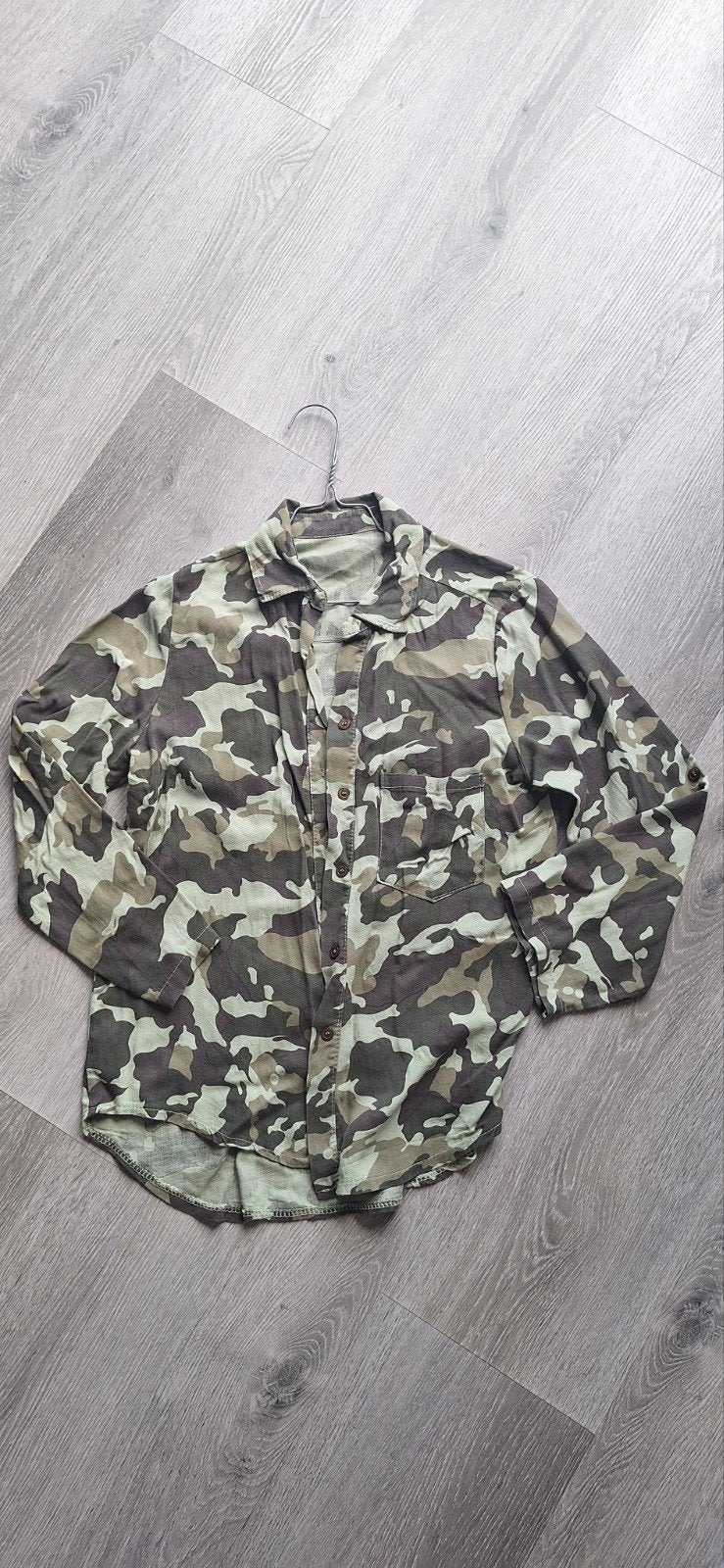 Camo blouse maat S/M, Maat 38/40 (M), Ophalen of Verzenden, Lange mouw, Groen