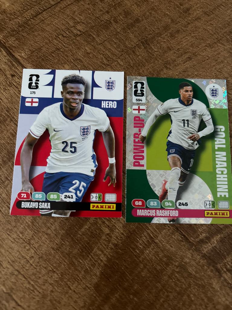 Panini Adrenalyn WK 2026 Engeland - Saka & Rashford, Verzamelen, Sportartikelen en Voetbal, Ophalen of Verzenden, Nieuw, Buitenlandse clubs