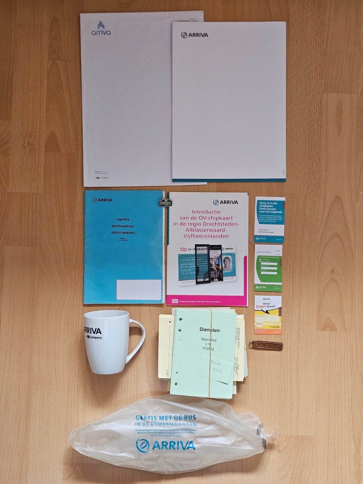 Arriva memorabilia collectie: mok, trein speld, e.d., Ophalen of Verzenden