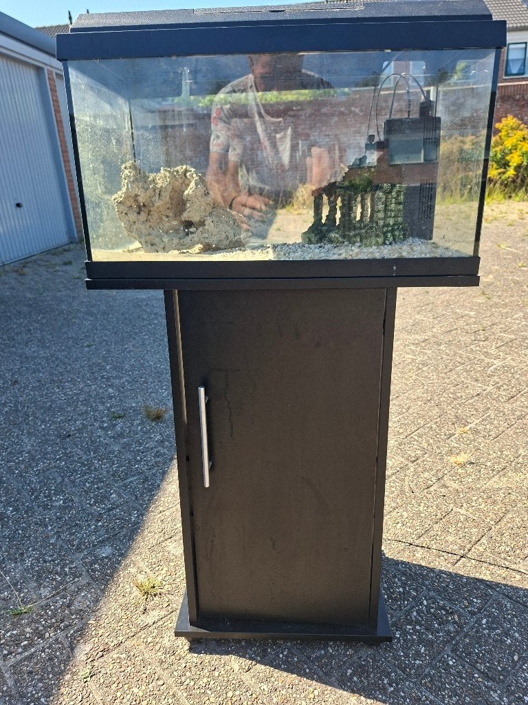 aquarium incl. meubel, Ophalen, Gebruikt, Leeg aquarium