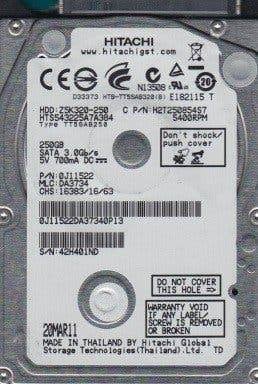 Toshiba TT5SAB320 320GB HDD 2.5" SATA, Computers en Software, Harde schijven, Intern, Gebruikt, 320GB, Ophalen of Verzenden