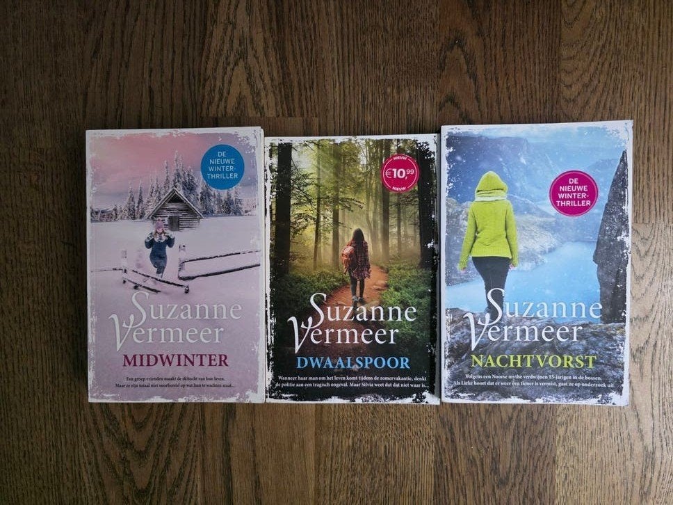 Suzanne Vermeer Boeken: Midwinter, Dwaalspoor, Nachtvorst, Ophalen of Verzenden, Gelezen, Suzanne Vermeer, Nederland