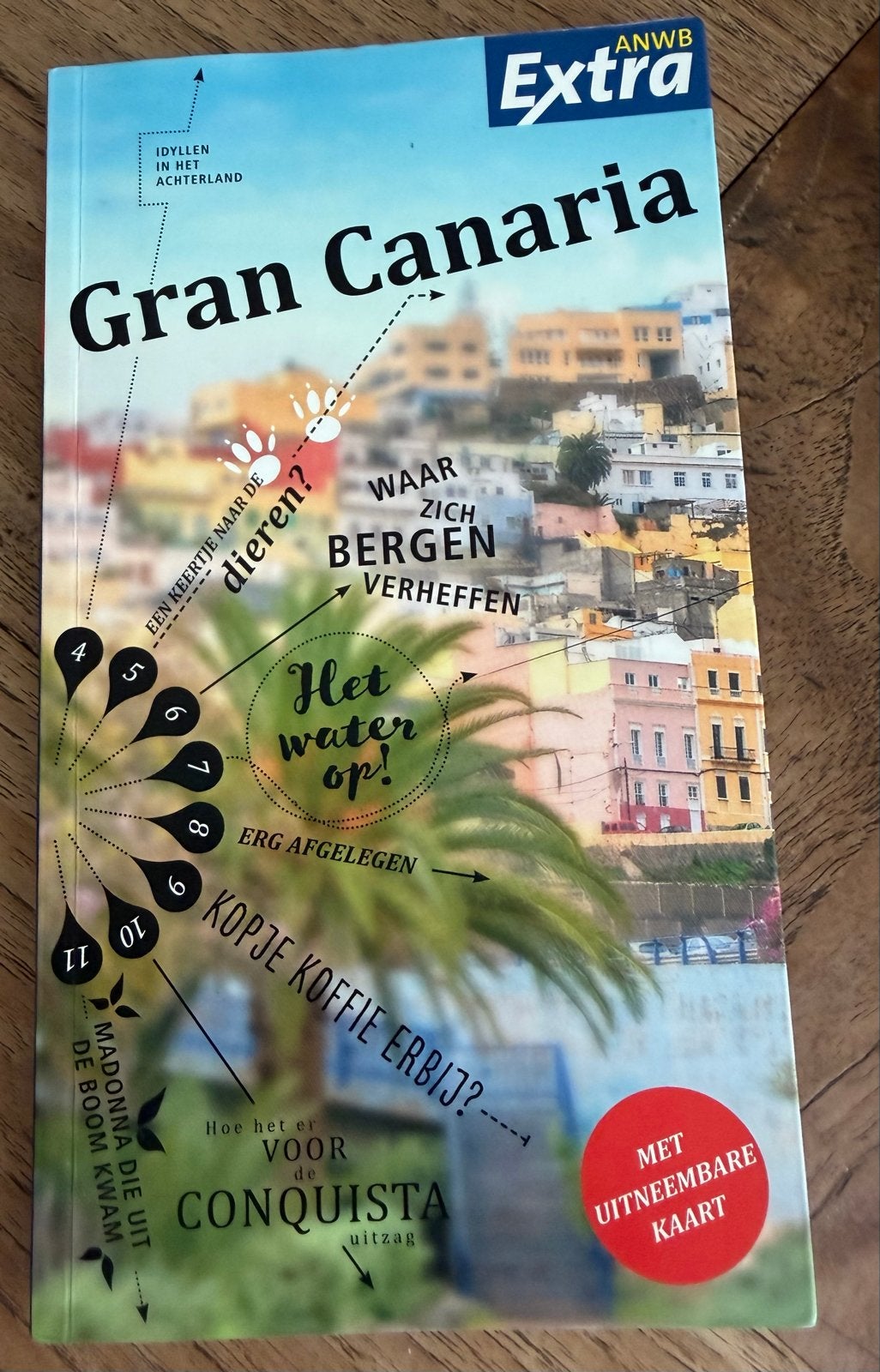 ANWB Extra Reisgids Gran Canaria - Met uitneembare kaart, Europa, Ophalen of Verzenden, Zo goed als nieuw, Reisgids of -boek