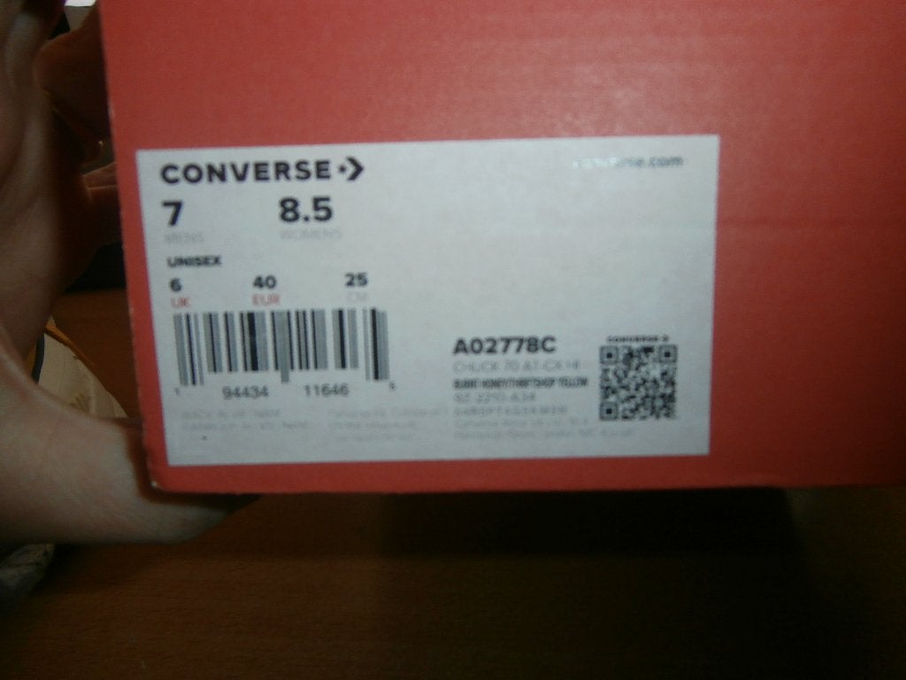 Converse All Star Chuck Taylor sneakers maat 40 plateau zool, Verzenden, Geel, Converse All Stars, Sneakers of Gympen