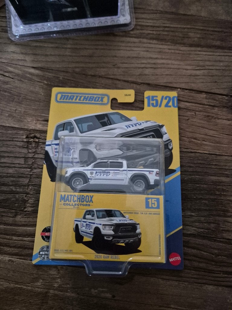 Matchbox Collectors 2020 Ram Rebel NYPD, Ophalen of Verzenden, Nieuw, Auto