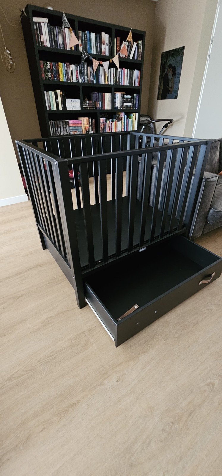 Bopita box zwart, Kinderen en Baby's, Ophalen, Gebruikt, Rechthoekig, Lade