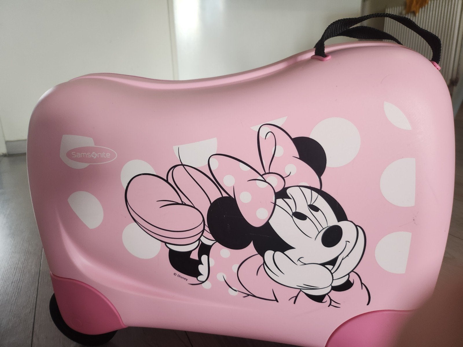Samsonite Minnie Mouse kinderkoffer met wieltjes., Gebruikt, Minder dan 40 cm, Minder dan 35 cm, Roze