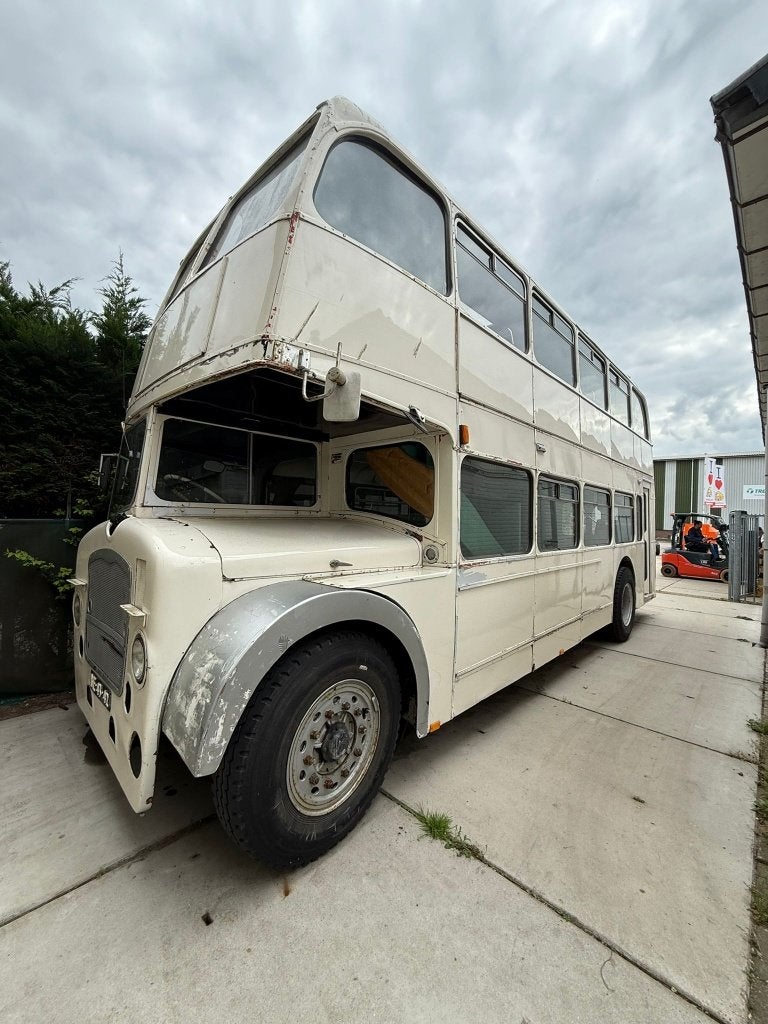 Engelse Dubbeldekker- Bristol Lodekka, Achterwielaandrijving, Overige carrosserieën, Overige bekleding, Wit