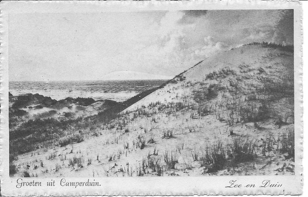 Groeten uit Camperduin   Zee en Duin., Ophalen of Verzenden, 1940 tot 1960, Ongelopen, Noord-Holland