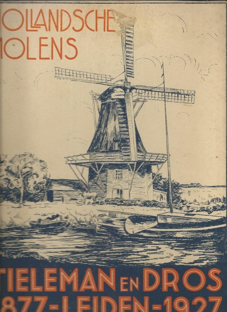 Plaatjesalbum  Hollandsche Molens  van Tieleman en Dros, Boeken, Ophalen of Verzenden, Gelezen, Ir. A. ten Bruggencate, Plaatjesalbum