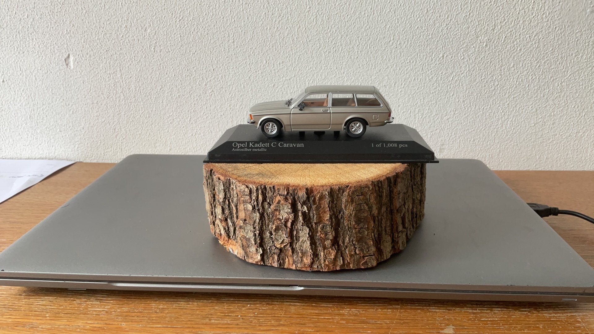 Minichamps Opel Kadett C Caravan 1978 Zilver Metallic, Ophalen, Nieuw, Auto, MiniChamps
