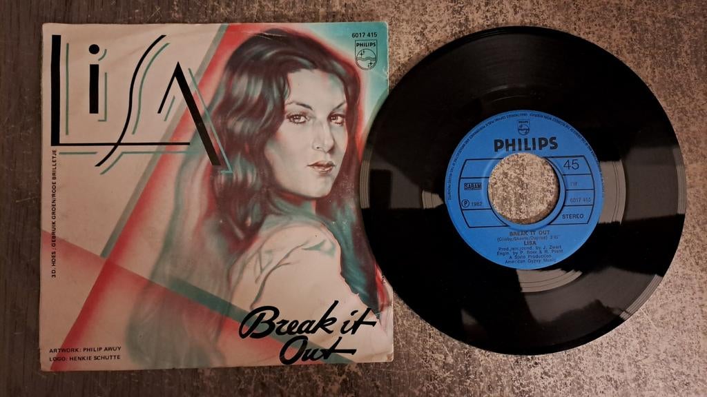 Lisa  - break it out, Gebruikt, 7 inch, Single, Ophalen of Verzenden