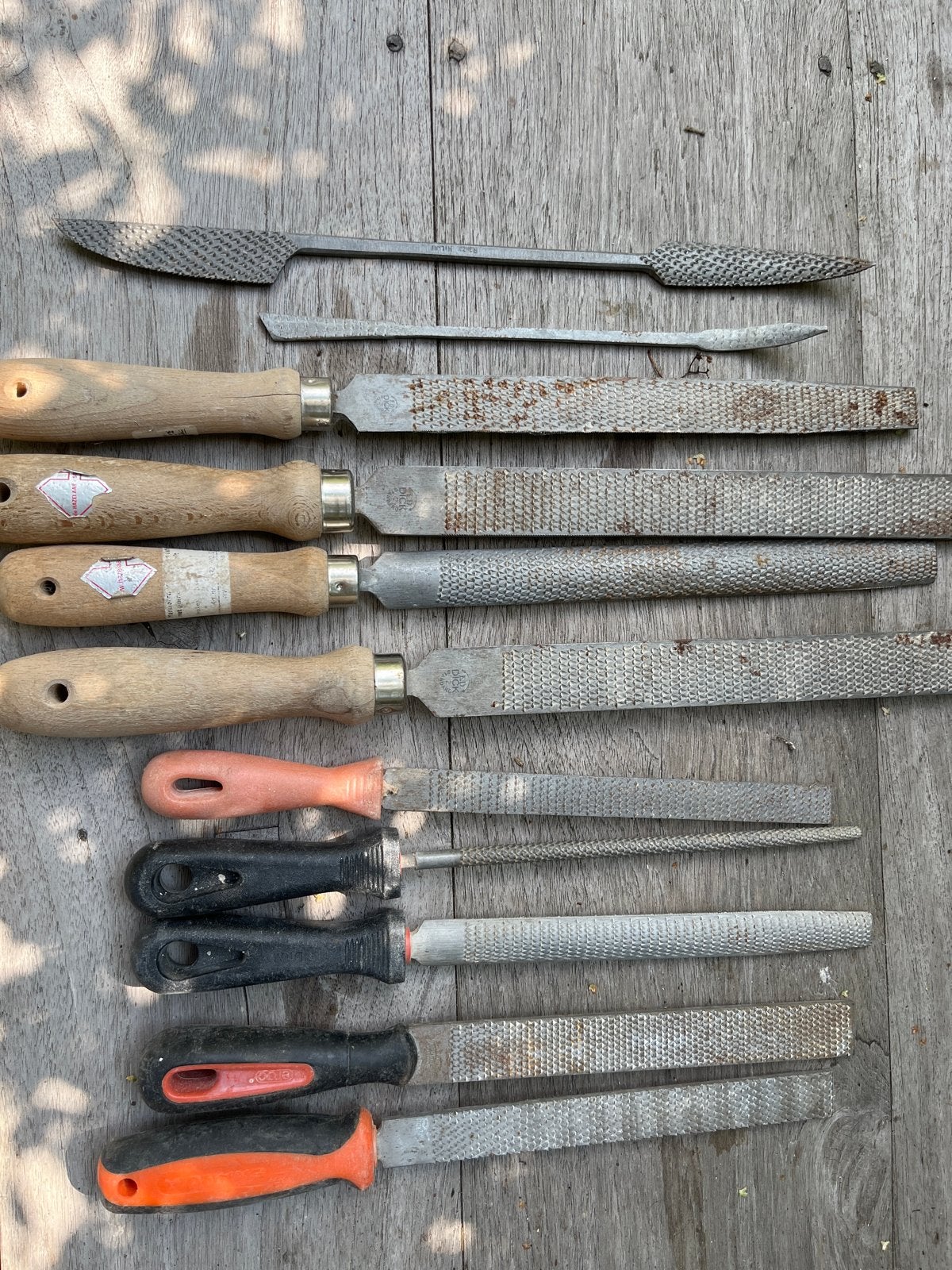 Set van diverse vijlen en raspen, waaronder F. Dick, Doe-het-zelf en Verbouw, Gereedschap | Handgereedschap, Ophalen of Verzenden