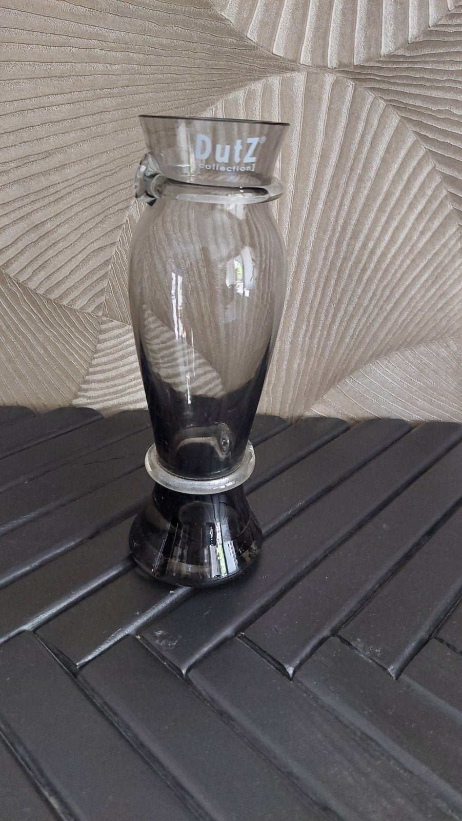 Dutz Glazen Vaas - 22 cm, Ophalen, Zo goed als nieuw, Glas, 22 cm