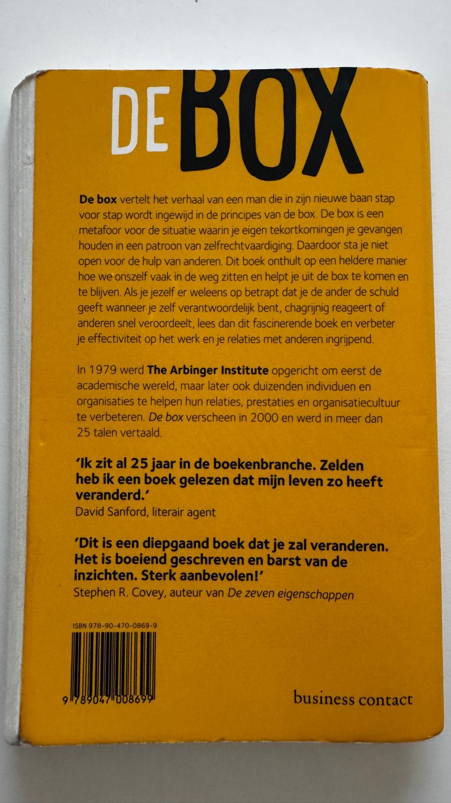 De Box: Waarom we ons succes en geluk onbewust zelf sabotere, Ophalen, Zo goed als nieuw, Nederland