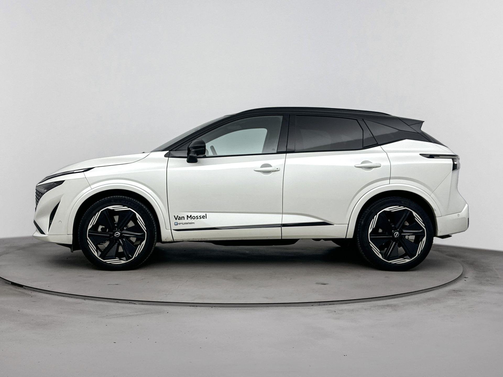 Nissan Qashqai 1.5 e-Power N-design | Stoel stuur en voorrui, 1497 cc, 190 pk, Alcantara, Wit