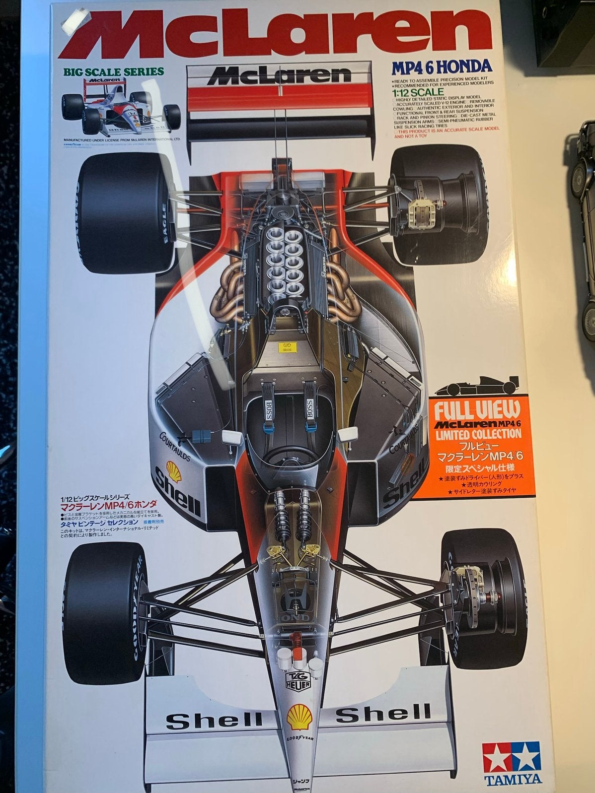 Zeer zeldzaam, Tamiya McLaren Mp4/6 Ayrton Senna FULL VIEW!, Ophalen of Verzenden, Nieuw, Auto