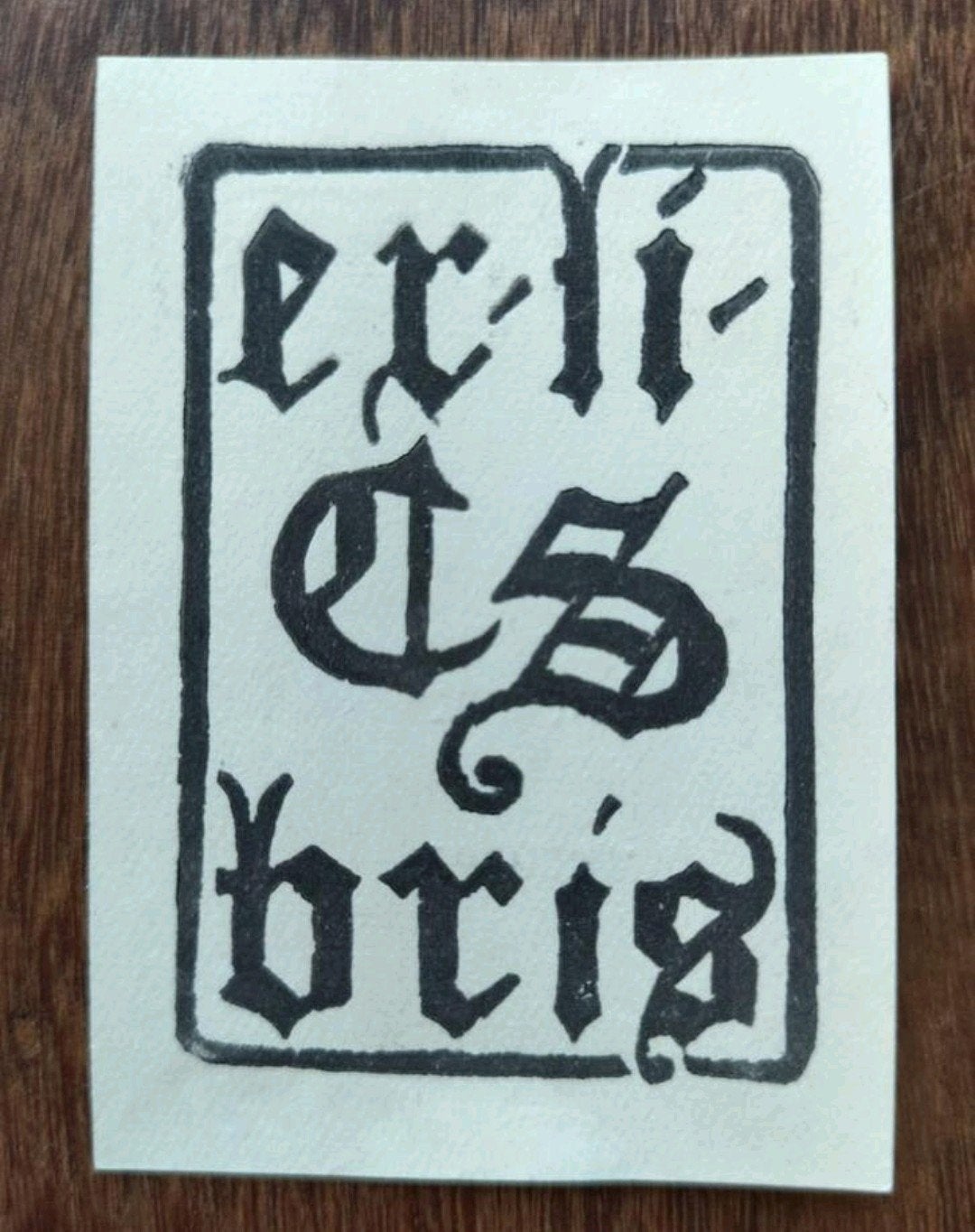 Exlbris C.S. (Clemence Schellart ?) (A.I.J.M. Schellart), Antiek en Kunst, 6 cm, 4 cm, Origineel, 1900 - 1949