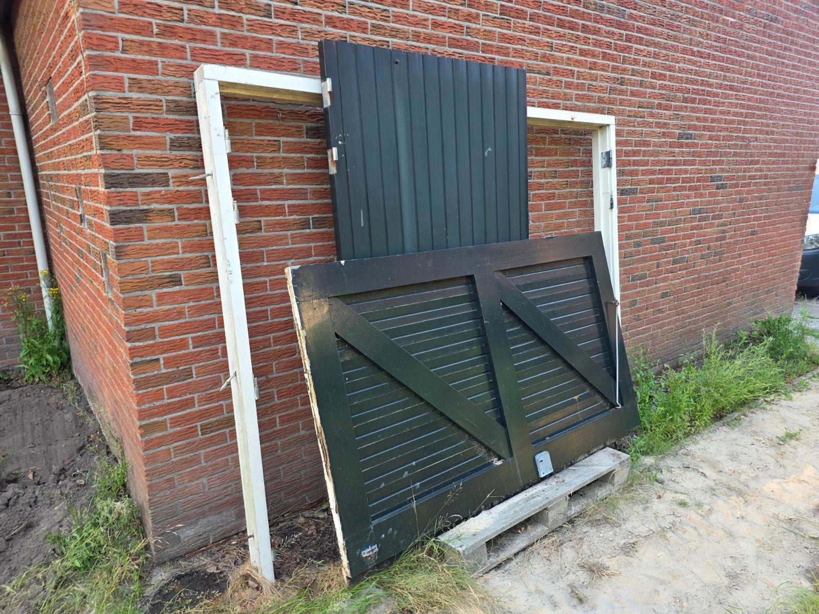 Openslaande garage deuren, Doe-het-zelf en Verbouw, Ophalen, -, -, Garagedeur
