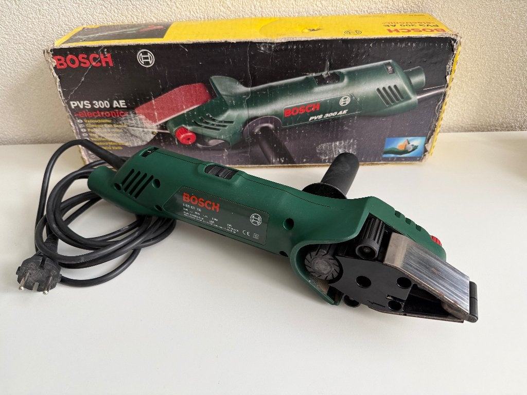 Bosch PVS 300 AE variobandschuurmachine (300W), Doe-het-zelf en Verbouw, Ophalen of Verzenden, Gebruikt, Minder dan 600 watt, Bandschuurmachine