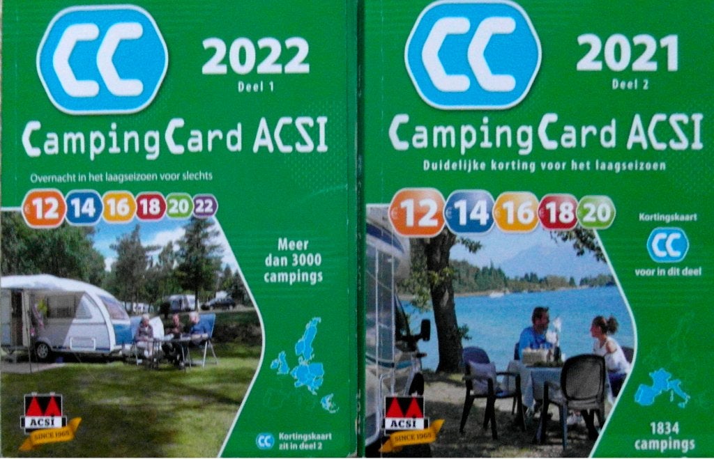 ACSI Camping Card gids (2 delen), Ophalen of Verzenden, Zo goed als nieuw, Tekenen en Schilderen