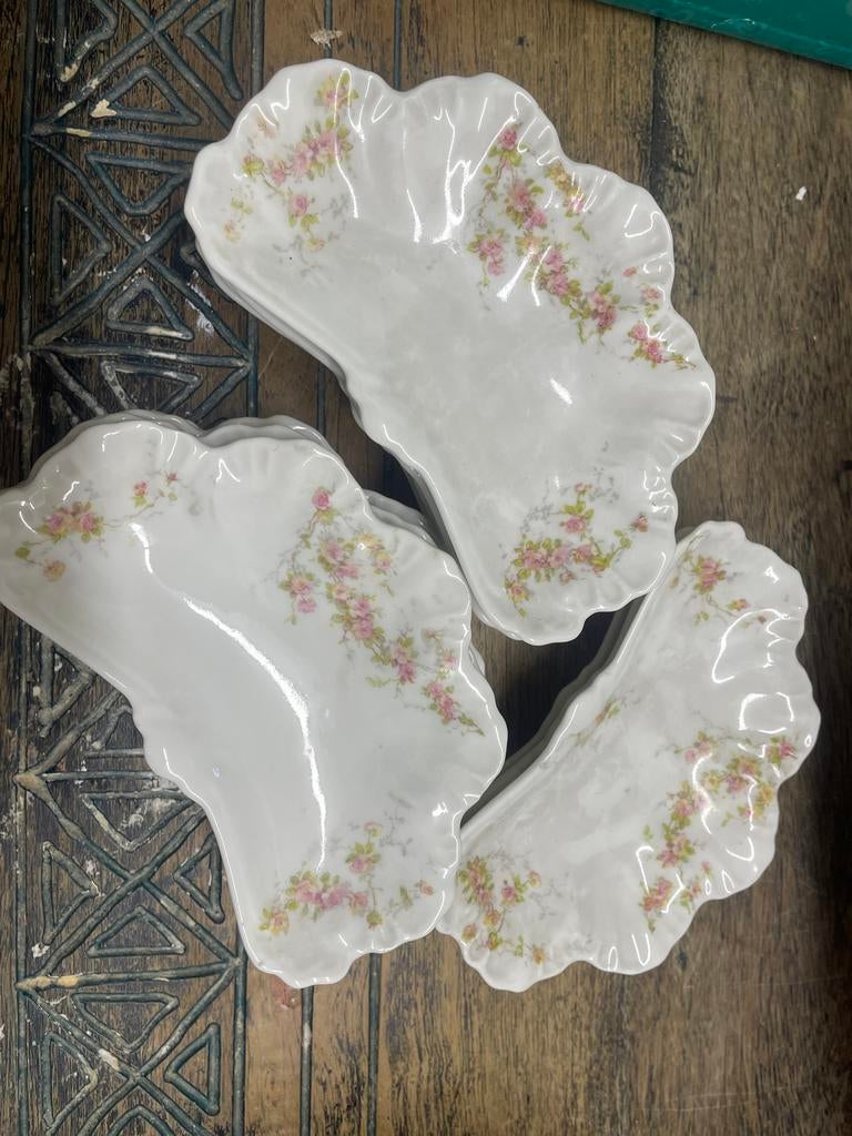 Antieke Porseleinen Boondishes  - Limoges Frankrijk, Ophalen of Verzenden