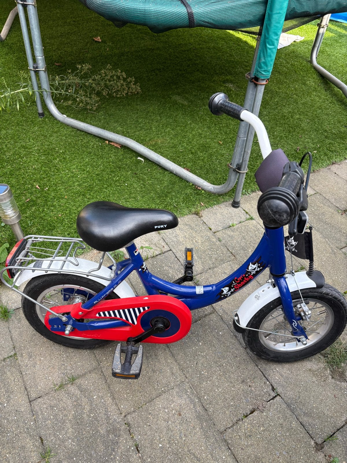 Puky kinderfiets blauw/rood - Zo goed als nieuw, Ophalen, Zo goed als nieuw, Terugtraprem, Minder dan 16 inch