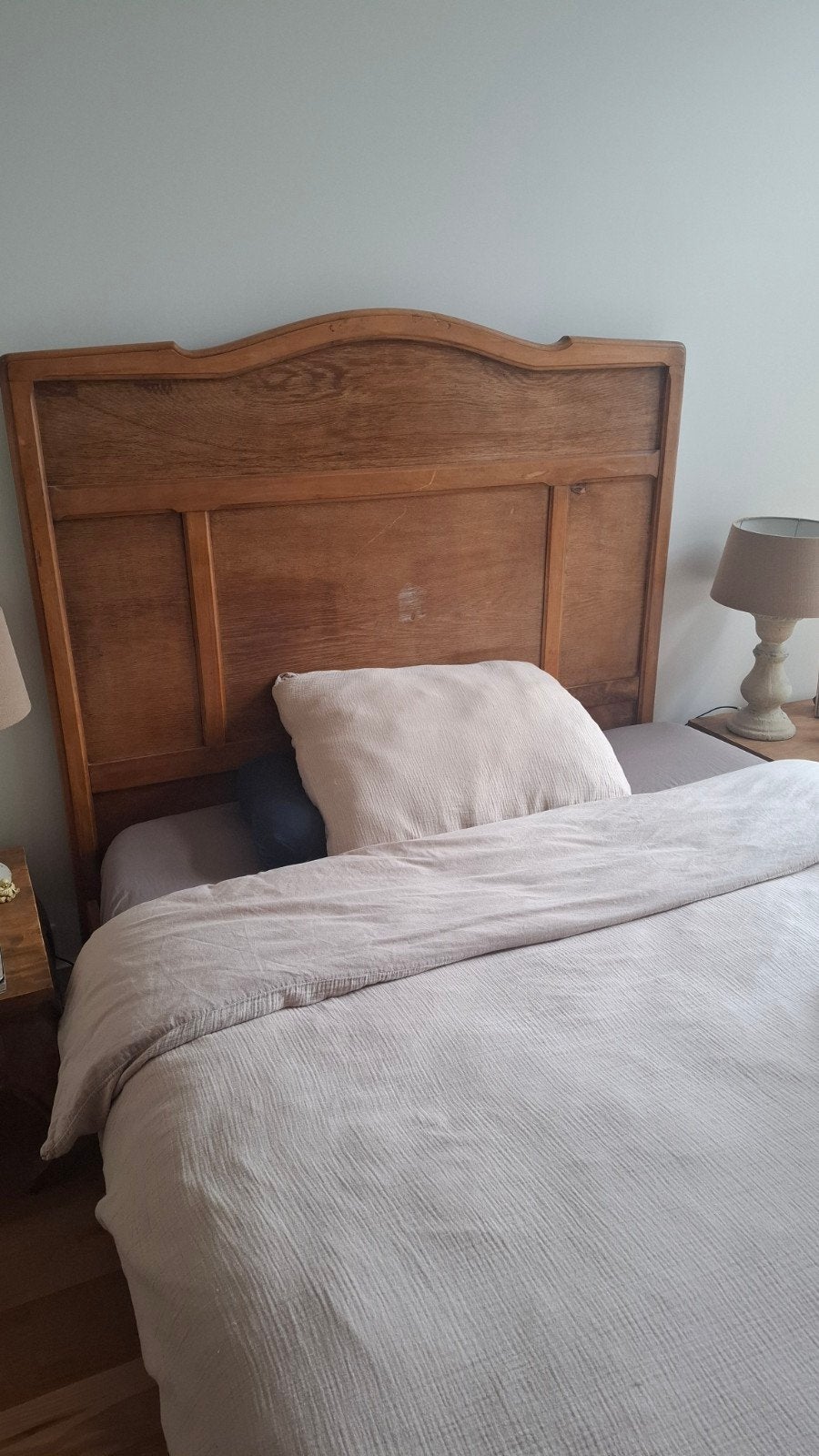 Antiek houten twijfelaar, Ophalen
