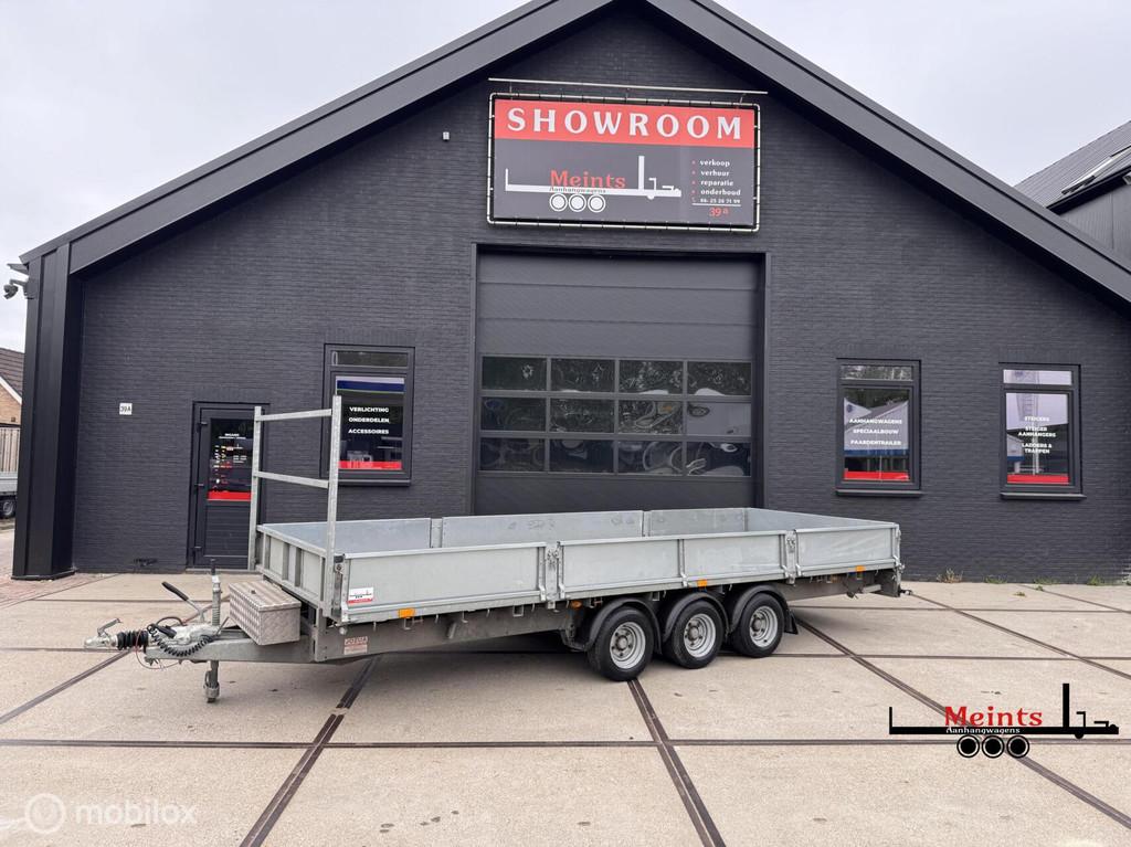 Ifor Williams plateauwagen 3 asser 550x200 3500KG, Auto diversen, Aanhangers en Bagagewagens, Gebruikt