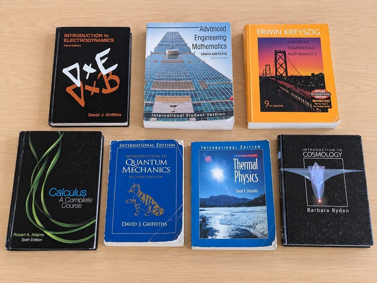 Diverse collectie natuurkunde wiskunde studieboeken, Boeken, Gelezen, Diverse auteurs, Beta, HBO