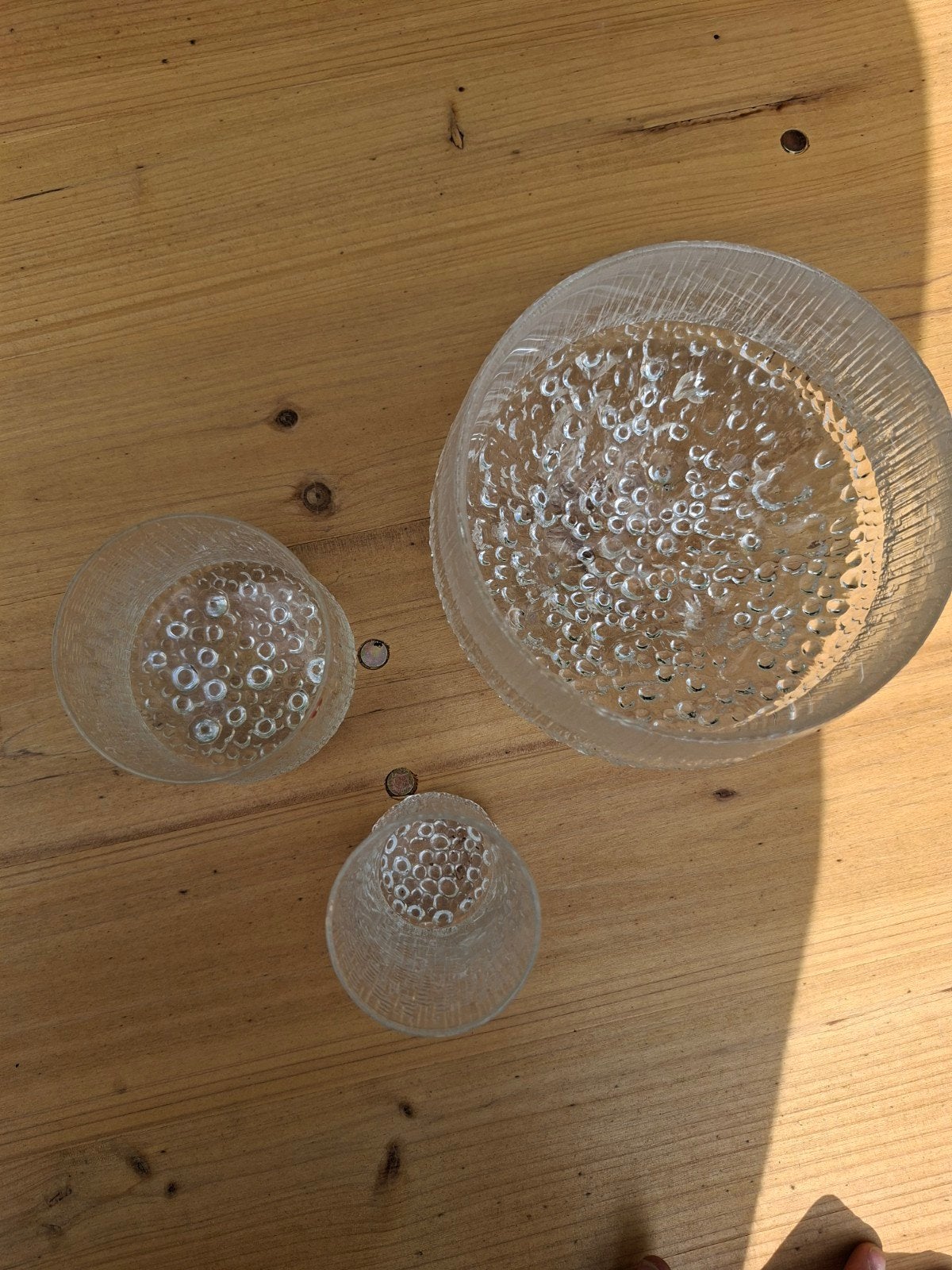 Vintage Iittala Kastehelmi glazen set (3 stuks), Ophalen