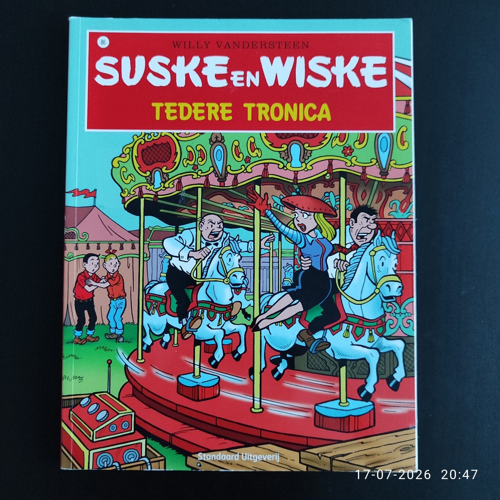 Suske en Wiske - Tedere Tronica (Softcover), Eén stripboek, Ophalen, Zo goed als nieuw, Willy Vandersteen