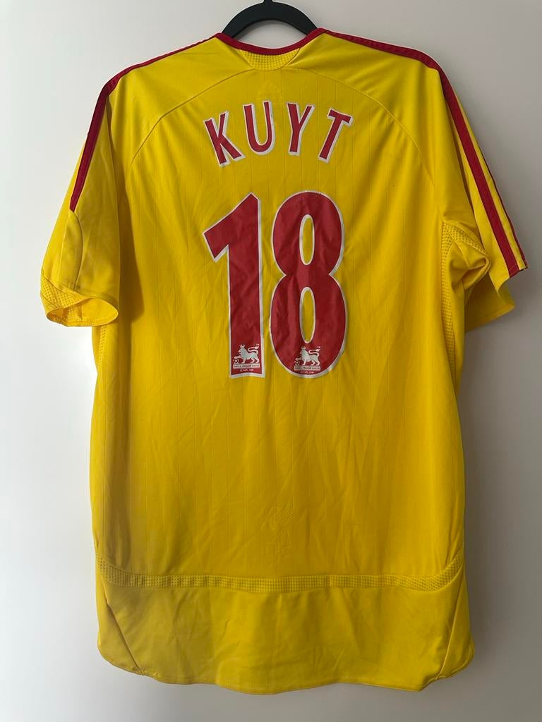 Dirk Kuyt 18 Liverpool uitshirt 2006/07 origineel Maat M, Ophalen of Verzenden, Zo goed als nieuw, Buitenlandse clubs, Shirt