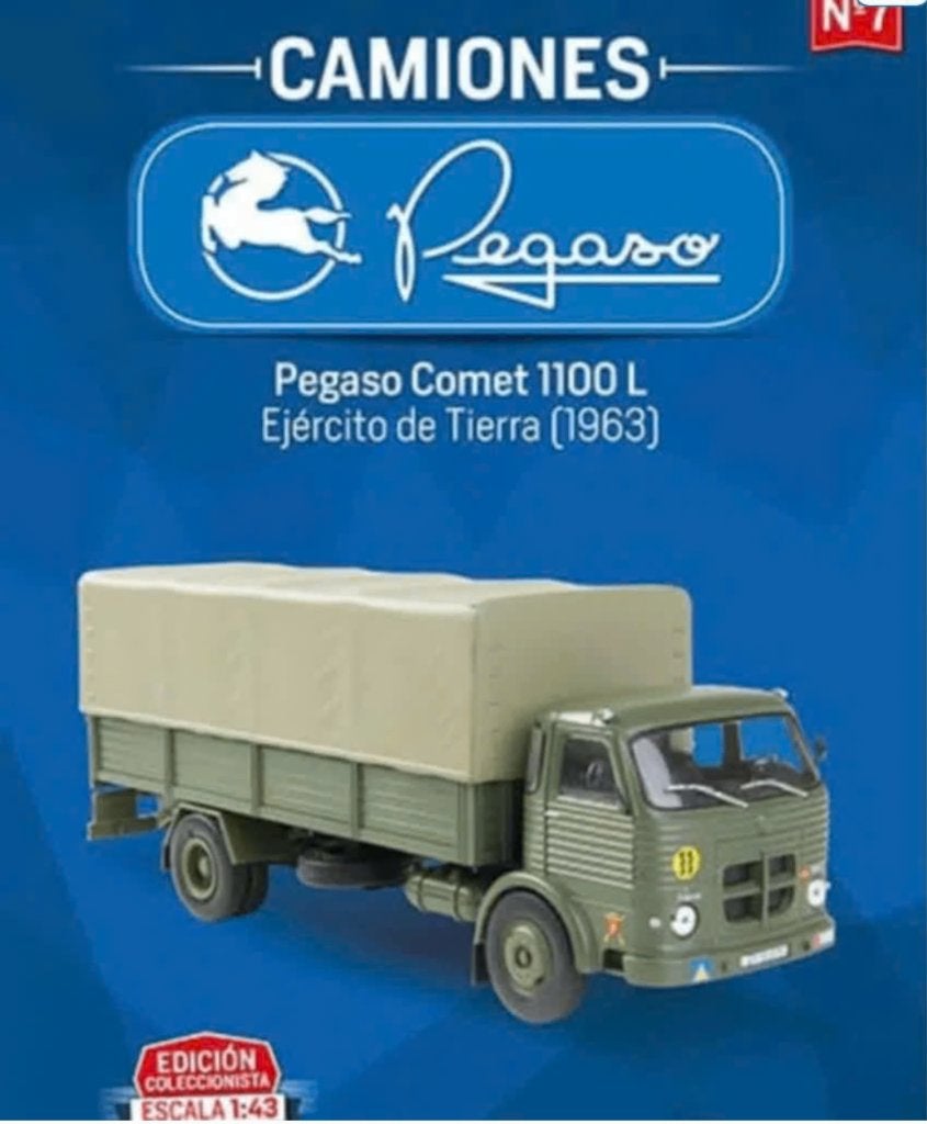 Pegaso Comet 1100L LEGERTRUCK '63 1/43 IXO Spaanse serie # 7, Verzenden, Nieuw, Bus of Vrachtwagen, Overige merken