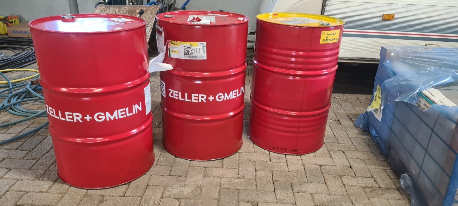 Olievat, oliedrum, brandton, vuurton, 200liter., Tuin en Terras, Ophalen