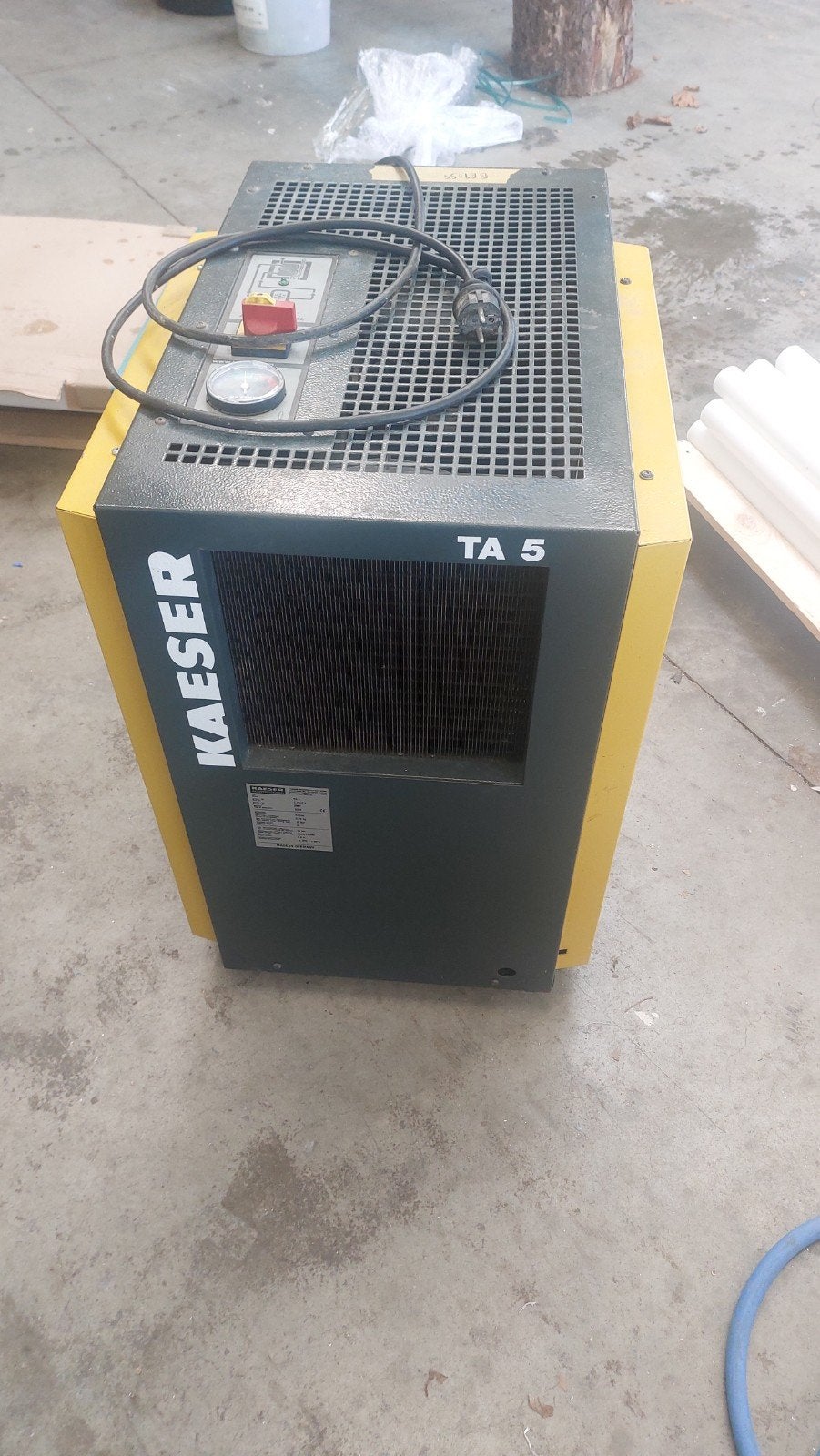 Keaser koeldroger, 100 liter of meer, Ophalen