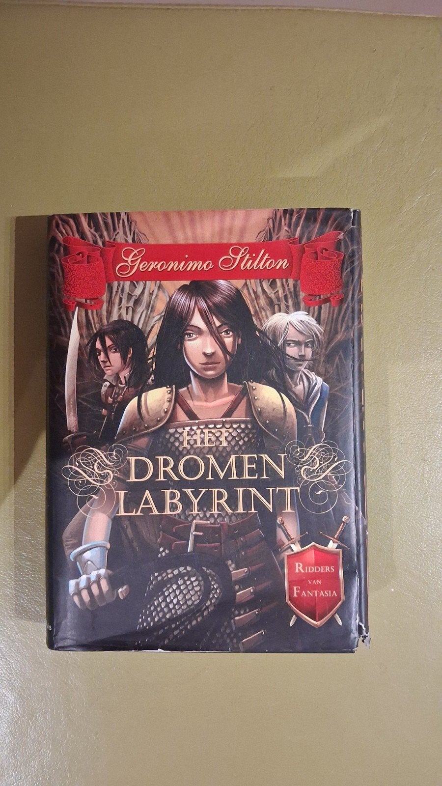 Geronimo Stilton - Het Dromen Labyrint - Ridder van Fantasia, Ophalen of Verzenden, Gelezen, Geronimo Stilton