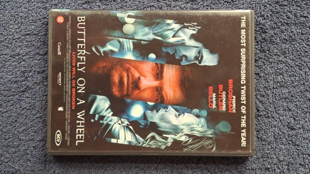 Butterfly on a Wheel "Gerard Butler, Pierce Brosnan", Alle leeftijden, Ophalen of Verzenden, Gebruikt, Actiethriller