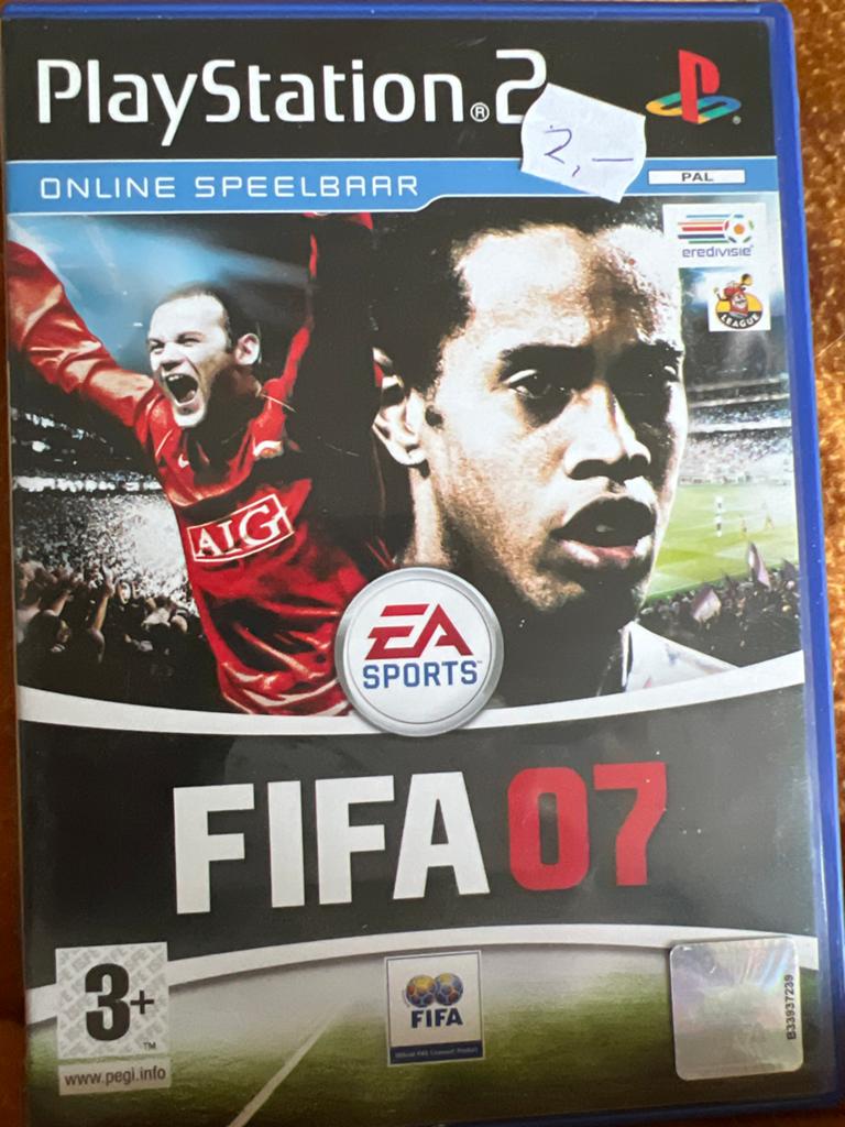 FIFA 07 PlayStation 2 (PS2) Voetbalspel, Online, Gebruikt, 2 spelers, Ophalen of Verzenden